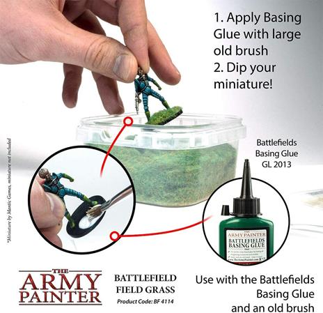 The Army Painter | Battlefield Field Grass | Materiale per Basette | Erba Alta e Selvatica per Modelli in Miniatura | Aspetto Realistico - 3