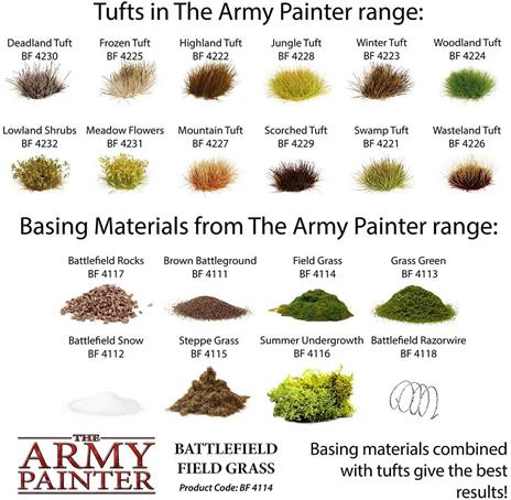 The Army Painter | Battlefield Field Grass | Materiale per Basette | Erba Alta e Selvatica per Modelli in Miniatura | Aspetto Realistico - 6