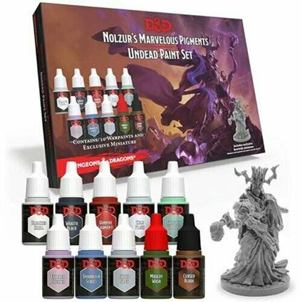 The Army Painter  Dungeons And Dragons Nolzur's Marvelous Pigments Undead Paint Set  10 Colori Acrilici per Roleplaying, Giochi da Tavola e Pittura di Modelli in Miniatura