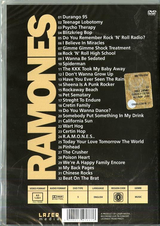 Ramones. Live (DVD) - DVD di Ramones - 2