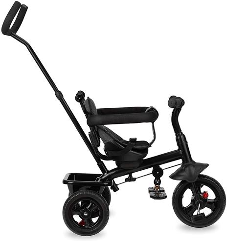 MOMI IRIS 5-in-1 triciclo per bambini con funzione di passeggino, per bambini da 9 mesi a 5 anni, telaio stabile, sedile a 360° con cintura di sicurezza a 5 punti, cappottina parasole, ruote in PU - 4
