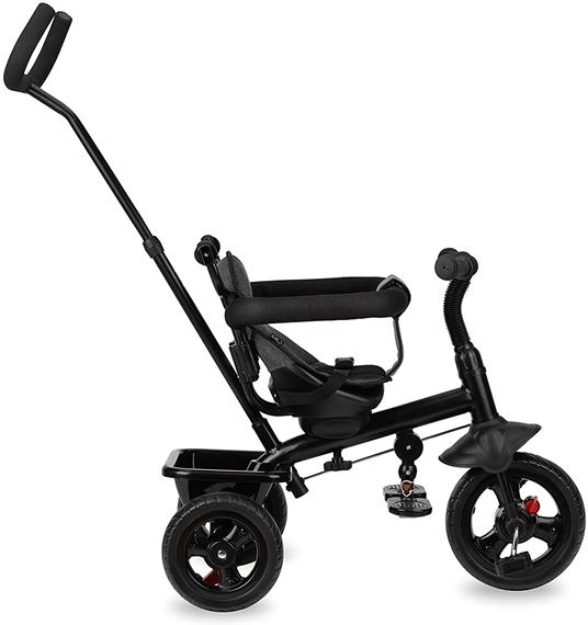 MOMI IRIS 5-in-1 triciclo per bambini con funzione di passeggino, per bambini da 9 mesi a 5 anni, telaio stabile, sedile a 360° con cintura di sicurezza a 5 punti, cappottina parasole, ruote in PU - 4