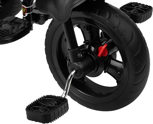 MOMI IRIS 5-in-1 triciclo per bambini con funzione di passeggino, per bambini da 9 mesi a 5 anni, telaio stabile, sedile a 360° con cintura di sicurezza a 5 punti, cappottina parasole, ruote in PU - 7