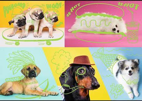 Puzzle da 1000 Pezzi. Neon Color Line: Far out Dogs - 3