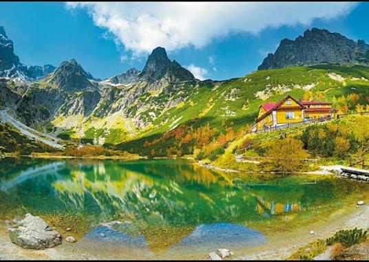 Puzzle da 1000 Pezzi - Rifugio sullo Stagno, Tatras, Repubblica Slovacca - 2