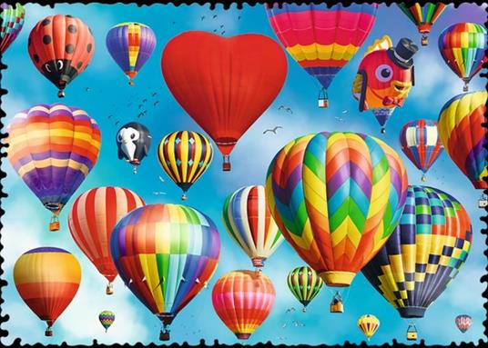 Puzzle da 600 Pezzi - Crazy Shapes: Palloni Colorati - 3