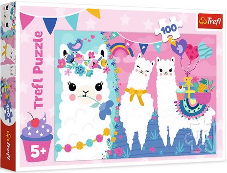 Puzzle da 100 Pezzi - Lama Felici