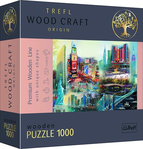 Puzzle da 1000 Pezzi Woodcraft - New York: Collage - 3