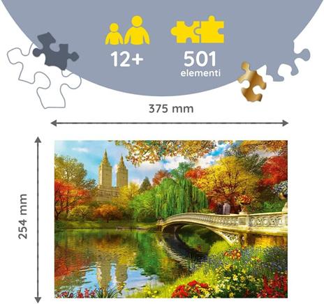 Puzzle da 501 Pezzi Woodcraft - Central Park, Manhattan, New York - 3