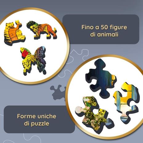 Puzzle da 501 Pezzi Woodcraft - Cucciolo Colorato - 5