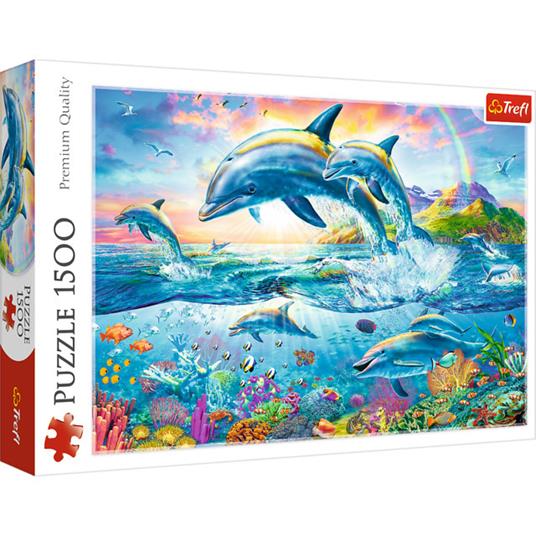 Puzzle da 1500 Pezzi. Dolphin family