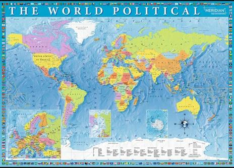 Puzzle da 2000 Pezzi - Mappa Politica del Mondo - 2