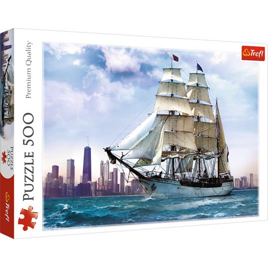 Puzzle da 500 Pezzi - Sailing Against Chicago