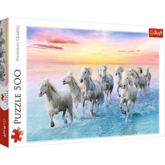 Puzzle da 500 Pezzi - Galloping White Horses - Trefl - 500 - Puzzle da 300  a 1000 pezzi - Giocattoli