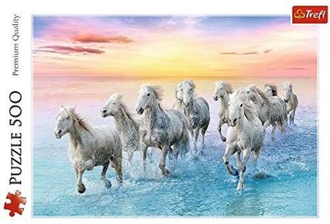 Puzzle da 500 Pezzi - Galloping White Horses - 6