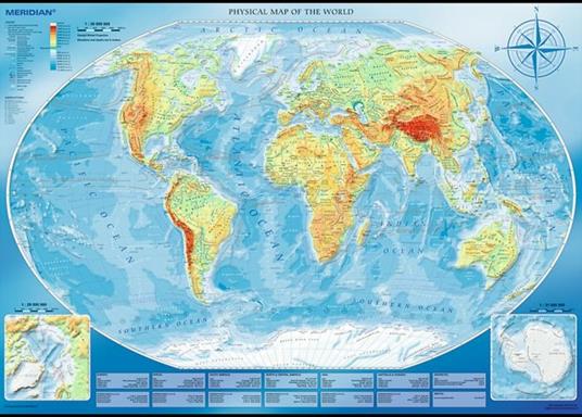 Puzzle da 4000 Pezzi - Large Physical Map of The World - 2