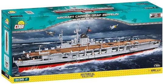 4826 AIRCRAFT CARIER GRAF ZEPELIN 3136PCS C4826 WWII