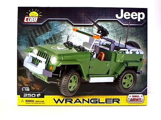 Costruzioni Cobi Small Army Jeep Wrangler Militare 250 Pz