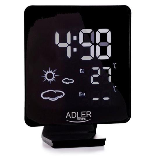 Adler AD1176 Stazione Meteo Wireless con Sensore Esterno LCD Display Misura  Interno Esterno Nero - Adler - Idee regalo