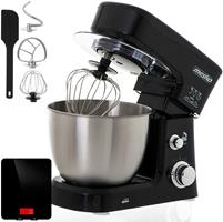 Protezione Contro gli Schizzi robot da cucina Impastatrice Planetaria di MLITER 800W 3 in 1 Ciotola in acciaio inox da Capacità 4L 6 Velocità con LCD Display Funziona Automatico 