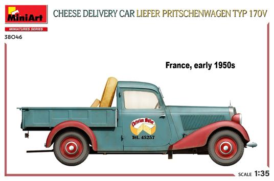 Miniart: 1/35 Liefer Pritischenwagen T.170V Cheese Deliv. (3/23) *