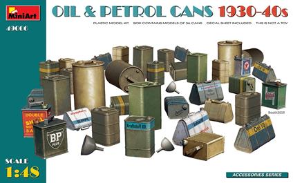 Miniart: 1/48 Oil En Petrol Cans 1930-40S (4/23) *