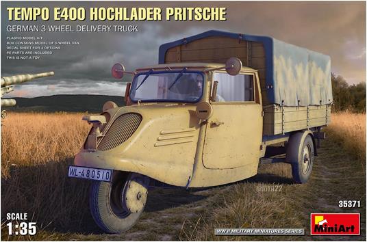 Miniart: 1/35 Tempo E400 Hochlader 3-Wh Delivery Truck (3/23) *