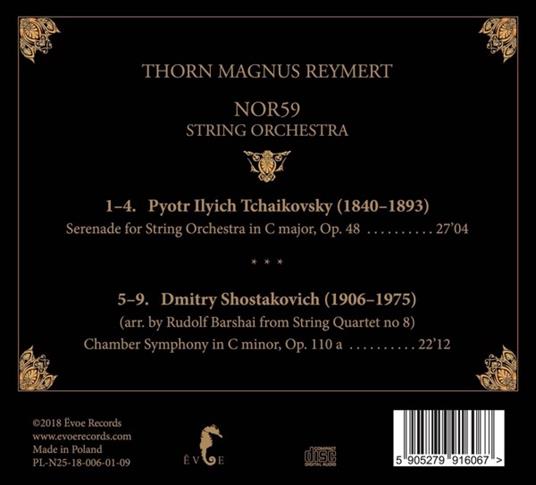 Shostakovich & Tchaikovsky - CD Audio di Nor59-Thorn Magnus Reymert - 2
