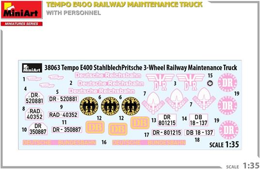 Tempo E400 Railway Maintenance Truck with Personnel - 3
