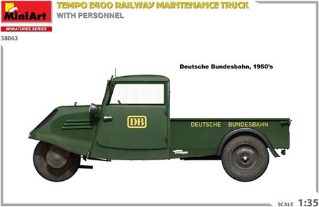 Tempo E400 Railway Maintenance Truck with Personnel - 6