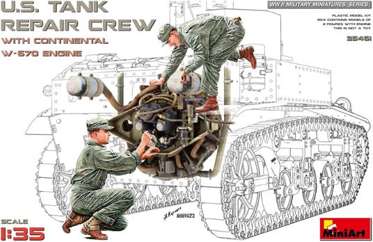 U.S. Tank Repair Crew w/Continental W-670 Engine - 6