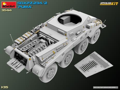 Sd.Kfz. 234/2 Puma. Interior Kit 100% Kit Con Un Alto Livello Di Dettaglio - 5