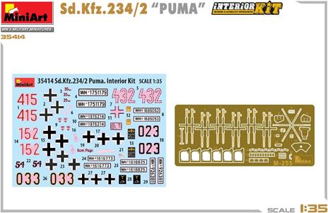 Sd.Kfz. 234/2 Puma. Interior Kit 100% Kit Con Un Alto Livello Di Dettaglio - 6