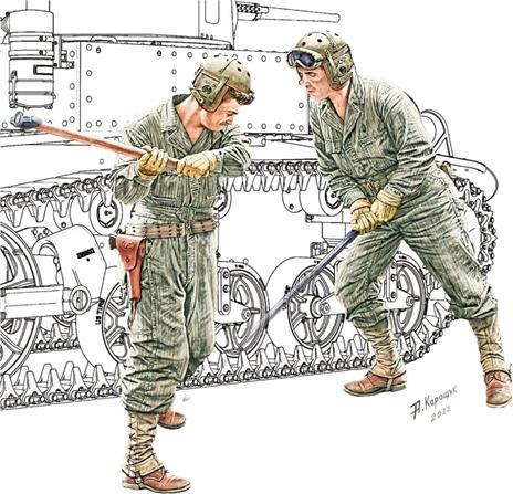 U.S. Tank Chassis Repair Crew