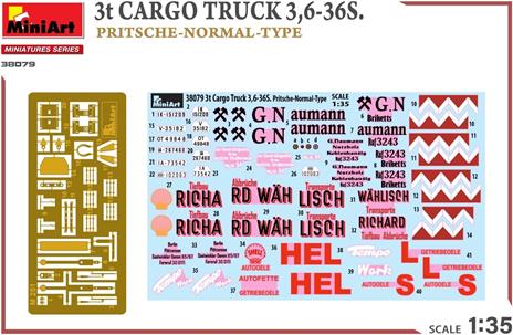 3t Cargo Truck 3,6-36s. Pritsche-Normal-Type - 6