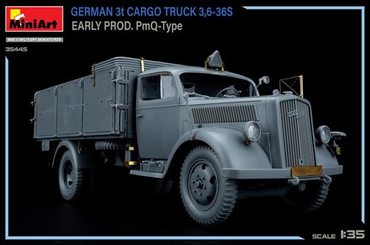 German 3t Cargo Truck 3,6-36s Early Prod. Pmq-Type - 2