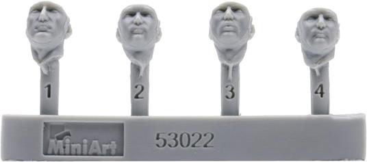 German Tank Riders Set 1. Resin Heads - 2