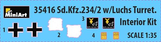 Sd.Kfz.234/2 with Luchs Turret. Interior Kit - 6