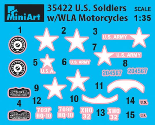 U.S. Soldiers w/ WLA Motorcycles - 2