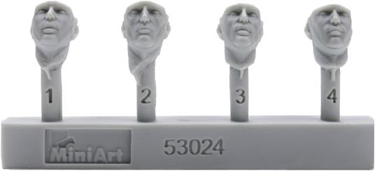 German Tank Riders Set 2. Resin Heads - 2