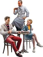 Modern Cafe Visitors Set #2