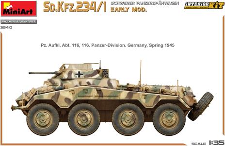 Sd.Kfz.234/1 Schwerer Panzerspähwagen (2 cm). Early Mod. Interior Kit - 2