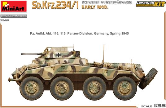 Sd.Kfz.234/1 Schwerer Panzerspähwagen (2 cm). Early Mod. Interior Kit - 2