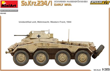 Sd.Kfz.234/1 Schwerer Panzerspähwagen (2 cm). Early Mod. Interior Kit - 3
