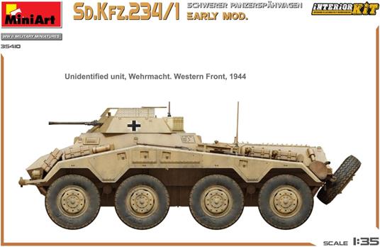 Sd.Kfz.234/1 Schwerer Panzerspähwagen (2 cm). Early Mod. Interior Kit - 3