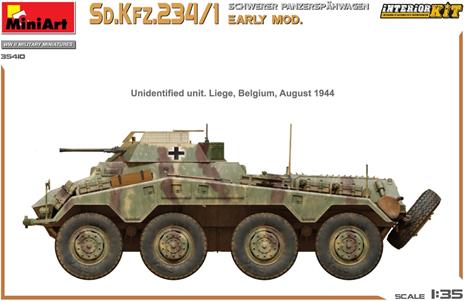 Sd.Kfz.234/1 Schwerer Panzerspähwagen (2 cm). Early Mod. Interior Kit - 4