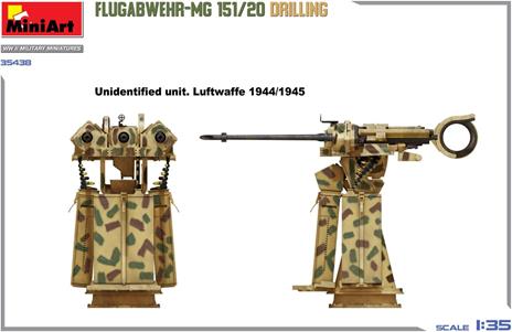 Flugabwehr-MG 151/20 Drilling Nuovo stampo - 5