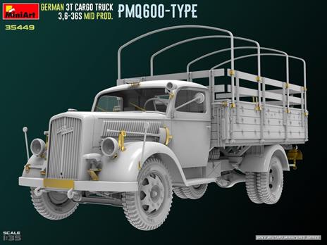 German 3t Cargo Truck 3,6-36S Mid Prod. PmQ600-Type - 4