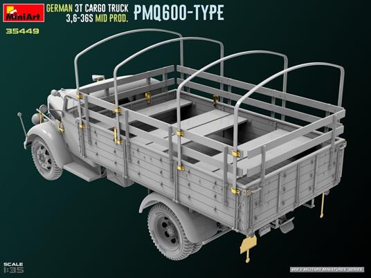 German 3t Cargo Truck 3,6-36S Mid Prod. PmQ600-Type - 6