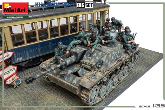 Kharkiv 1943: Tram & Stug. III Ausf. G w/Crew. Big Set - 5